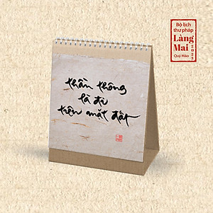 Combo Lịch 2023 - Lịch Thư Pháp Làng Mai 2023 - Thầy Có Trong Ta - Thiền sư Thích Nhất Hạnh : Lịch Treo Tường Và Lich Bàn