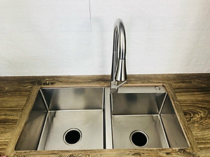 CHẬU RỬA INOX KAFF KF-HM8245L - Hàng Chính Hãng