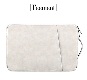 Túi Chống Sốc Laptop Teement TM01 2 Ngăn Có Quai Xách Đứng, Vân Da Mịn Chất Liệu Da Chống Thấm Nước Bảo Vệ Cho Macbook, Laptop, 13 Inch, 14 Inch, 15 Inch, 15.6 Inch- Hàng Chính Hãng 