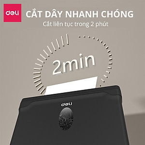 Máy Hủy Tài Liệu Cao Cấp 10L Deli - Máy Huỷ Giấy 10 Lít Phù Hợp Cho Bảo Mật Giấy Tờ Trong Doanh Nghiệp, Văn Phòng, Nhà Trường - Hàng Chính Hãng - ET014