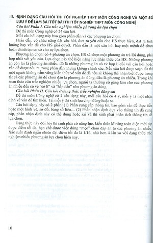 Ôn Luyện Trắc Nghiệm Thi Tốt Nghiệp Trung Học Phổ Thông (năm 2025) Môn Công Nghệ (Định Hướng Nông Nghiệp)