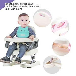 Ghế ăn dặm cho bé gấp gọn nâng hạ độ cao Mastela 07110 / 07112  - Ghế tập ăn dặm cho bé chuẩn ASTM Mỹ BPA Free