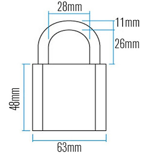 Khóa Granit 37 Series ABUS (55mm)