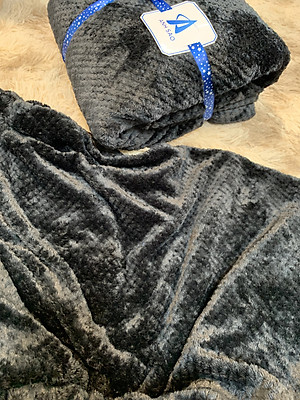 Mền lông cừu vân hạt bắp vải microfiber cao cấp A 1m6x2m  - mềm mại, ấm áp, thấm hút tốt