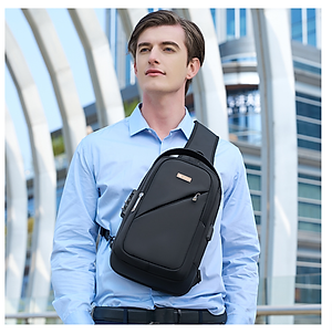 Túi đeo chéo đeo ngực nam có khóa chống trộm chống nước cao cấp phong cách mới