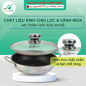 Nắp Kính Cường Lực Fivestar Nồi Và Chảo