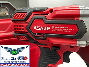 MÁY SIẾT BULONG CAO CẤP ASAKE MỞ ỐC 38mm  PIN 15 CELL 8.0 AH