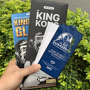 Kính Cường Lực Kingkong 3D Trong Suốt Cho iPhone - Dán Full Màn - Full Hộp Sắt Cao Cấp - Hàng Chính Hãng