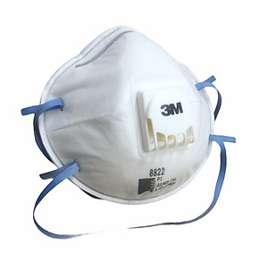 Khẩu trang chống bụi mịn và vi khuẩn 8822 P2 3M, loại có van thở, lọc tối thiểu 94%