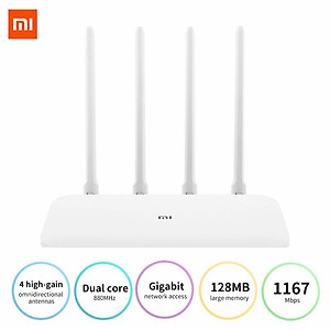 Router Wifi AC Xiaomi 4A Gigabit Trắng - Hàng chính hãng - Router phát wifi XIaomi chính hãng Trải nghiệm wifi tốc độ cao