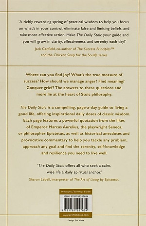 Sách tâm lý/kỹ năng sống tiếng Anh: The Daily Stoic : 366 Meditations on Wisdom, Perseverance, and the Art of Living: Featuring new translations of Seneca, Epictetus, and Marcus Aurelius