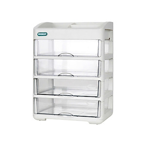 Tủ Đựng Mỹ Phẩm Cao Cấp HOKORI 4 Tầng, Kệ Đựng Mỹ Phẩm, Đồ Trang Điểm Nhiều Ngăn - Hàng Việt Nam