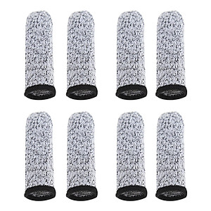 8pcs Reusable Finger Cots Cut Resistant Protection Fingertip Sleeves Caps Covers