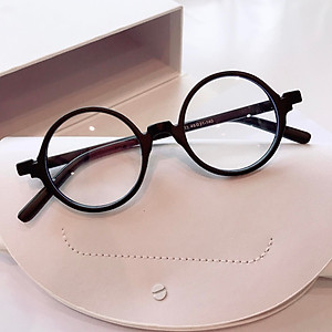 Kính Mắt Chống Ánh Sáng Xanh, Uv Dáng Tròn Nhỏ Gọng Nhựa Cho Nam và Nữ