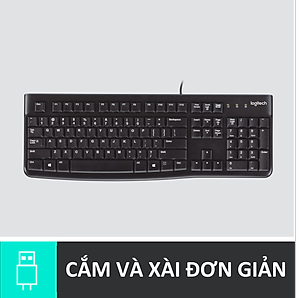 Bàn phím có dây Logitech K120 - Hàng chính hãng