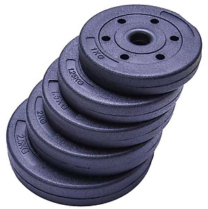 Bộ tạ miếng nhựa đen PVC 10KG đa năng thiết kế mới nhất Cao Cấp 