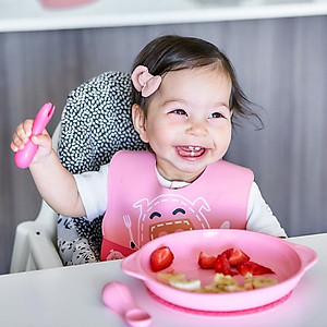 Yếm silicon ăn dặm cổ dán cho bé Marcus & Marcus, từ 6 tháng