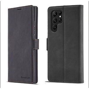 Bao da dành cho Samsung Galaxy Note 10, Note 10 Plus, Note 20, Note 20 Ultra dạng ví cao cấp, kiểu dáng sang trọng thời trang, ngăn đựng thẻ tiện lợi, bảo vệ điện thoại toàn diện