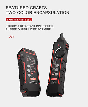 Máy Test Cáp Mạng Noyafa NF-802 Test Cáp Mạng Cat5, Cat6, test POE, QC, NCV, Flash - Hàng Chính Hãng. NOYAFA Wire Tracker RJ11 RJ45 Tester Line Finder, Ethernet LAN Multifunction Anti-Interference Network Cable Tester for Network Maintenance Collation