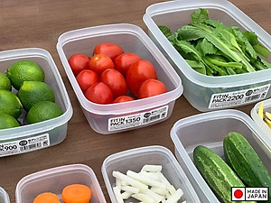 Hộp nhựa đựng thực phẩm nắp déo Fitin Pack các cỡ nội địa Nhật Bản