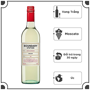Rượu Vang Trắng Dominic BOUNDARY STATION Moscato 750ml 8% Acl