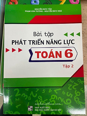 Combo Bài tập phát triển năng lực Toán 6 (Tập 1 + Tập 2)