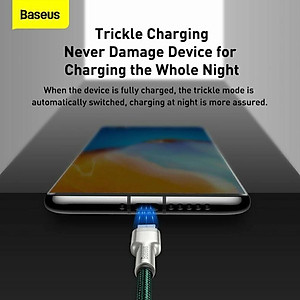 Cáp sạc nhanh, siêu bền Baseus Cafule Metal Series Type C 40W (USB to Type C, Zinc Alloy Material, Super Quick charge)- Hàng chính hãng.