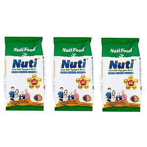 Bộ 3 Túi Sữa Bột Nguyên Kem Nutifood (400g)