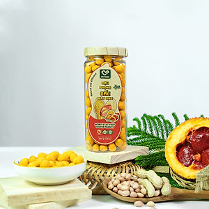 Đậu phộng gấc mật ong 260g DGfoods/Honey & gac-fruit coated peanuts/HVNCLCL/ đặc sản cần thơ