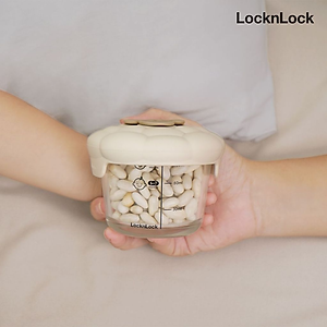 Hộp thủy tinh kèm nắp silicone cho bé Baby Food LocknLock LNG058S2IVY - Dung tích 150ml x2