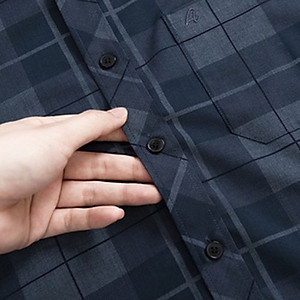 Áo Sơ Mi Nam Công Sở Trung Niên Ngắn Tay Anton Màu Xanh Than Thoáng Mát, Thấm Hút Mồ Hôi - XNC130