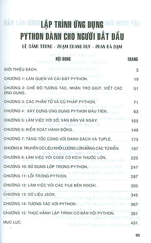 Lập Trình Ứng Dụng Python Dành Cho Người Bắt Đầu