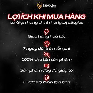 Bao Cao Su Kéo Dài Thời Gian LifeStyles Love Time Thiết kế Ôm Sát Nhiều Gel 100% Không Rách Bao - Hộp 3 bao