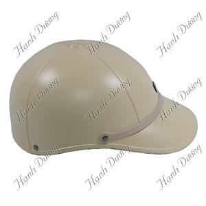 Nón bảo hiểm kết nam gắn mặt sắt nhỏ, có 4 khía gân nổi đẹp mắt, dùng chơi thể thao, đi xe máy - Hạnh Dương