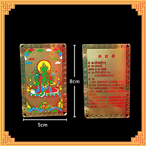 Thẻ phù Tara Sanh bằng đồng