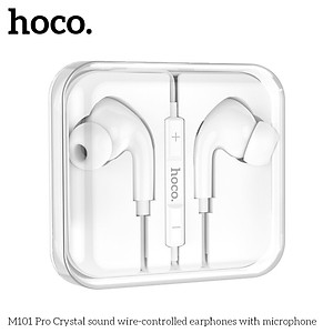 Tai Nghe có dây nhét tai M101 Pro 3.5mm âm thanh hay, chống ồn, hỗ trợ mic nghe gọi đầy đủ dây dài 1.2m - Hàng Chính Hãng