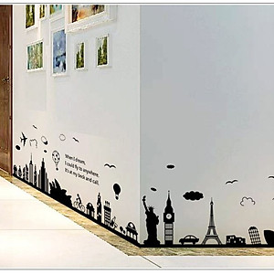 Decal dán tường Vòng quanh thế giới - around the World
