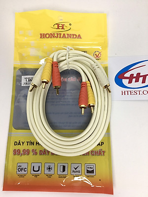 dây av 3 đầu hoa sen ,đồng nguyên chất ,Hàng Chính Hãng.