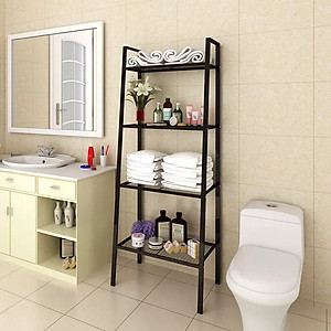 Kệ Đa Năng Hình Thang 4 Tầng - Kệ Sắt Decor Trang Trí Phòng Khách, Phòng Ngủ Chắc Chắn