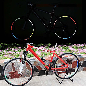 Đề Can Phản Quang Miếng Dán Vành Bánh Xe Đạp Leo Núi Bánh 16 icnh (8 miếng/ bộ)