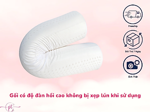 Gối Ôm Cao Su Thiên Nhiên Diamond - Nâng Đỡ Êm Ái Gác Ôm Thoải Mái