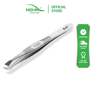 Nhíp Inox Đầu Xéo Vỉ Giấy N.27 - Nhíp BINE KỀM NGHĨA