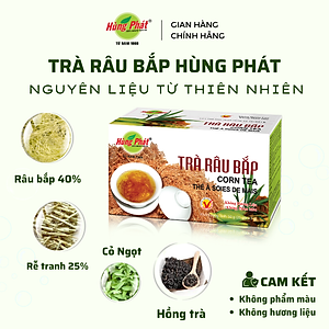 Trà Râu Bắp Túi Lọc Hộp 25 Gói - Thương Hiệu Hùng Phát