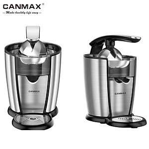 Máy vắt cam cao cấp thương hiệu Canmax CJ-186 - Chất liệu: Inox 304 - Dung tích: 1000ml - Công suất: 120W - Hàng Nhập Khẩu