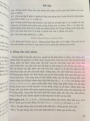Combo 2 cuốn Cơ Sở Đại Số Hiện Đại và Bài Tập Cơ Sở Đại Số Hiện Đại