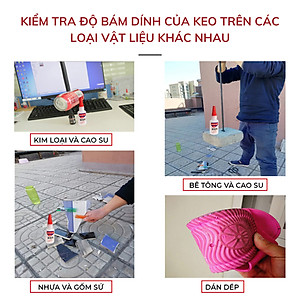 Keo Dán Siêu Dính Đa Năng Mọi Chất Liệu Cực Mạnh - Dán Gỗ Thuỷ Tinh Kim Loại Sắt Gốm Sứ Nhựa Vải