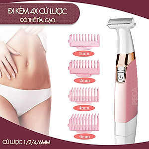 Máy cạo tẩy lông toàn thân Kemei KM-1900 chuyên dụng cạo lông nách, bikini, lông tay, chân,...- Hàng chính hãng