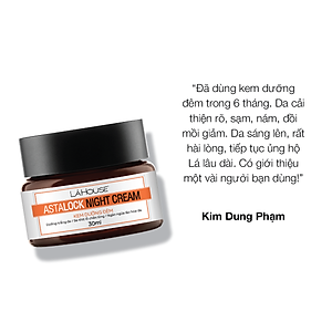 Kem dưỡng đêm,dưỡng ẩm,dưỡng trắng da LÁ HOUSE Astalock Night Cream 10ml/30ml