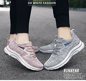 Giày thể thao nữ, giày chạy bộ đế êm nhẹ, thoáng khí đế cao su đúc, chống trơn trượt hạn chế mòn  – GNU1004A