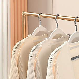 Set 10 móc treo quần áo chống trượt xoay 360 đa năng (Giao màu ngẫu nhiên)